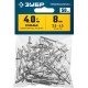 Заклёпки стальные 4.0?8 мм 50 шт ЗУБР Профессионал 313126-40-08