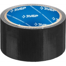 Лента армированная универсальная 48 мм, 10 м, чёрная, на тканевой основе ЗУБР Профессионал 12096-50-10
