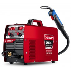 ЗУБР СИНЕРГИЯ, MIG / MAG, FCAW, MMA, TIG, 210 А, полуавтомат сварочный, с газом / без газа, горелка ПСГ-220 (ПСГ-М7-210)