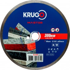 Диск алмазный сплошной ультратонкий KRUGO MASTER 300х3,0х25,4х10 mm 81083000282