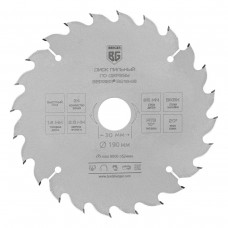 Диск пильный по дереву и ДСП, быстрый рез (190x30/25.4/20/16x24z, 2.6/1.8 мм, ATB 10°, атака 20°) BERGER BG1646