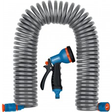 Поливочный набор, спиральный шланг 3/8