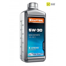 KRAFTOOL 5W-30, 1 л, зимнее полусинтетическое масло для 4-тактных двигателей (41514-1)