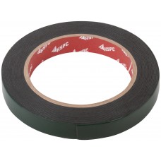 Лента монтажная клейкая на вспененной основе, черная 15 мм х 5 м (11783)