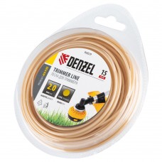 Леска для триммера армированная алюминием круглая, 2,0мм х 15м, блистер ALUFLEX Denzel (96829)