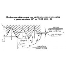 Плашка трубная коническая R 1 1/4