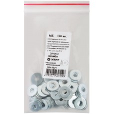 Шайба кузовная оцинкованная М5 100 шт DIN 9021 Фасовка (29105-0)
