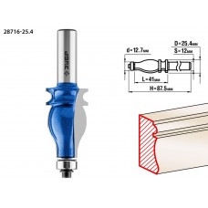 Фреза кромочная фигурная №5 25.4?41 мм хвостовик 12 мм ЗУБР Профессионал 28716-25.4