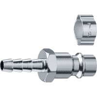 Переходник штуцер «елочка» 6 мм - рапид штуцер с обжимным хомутом ЗУБР Профессионал 64918-06