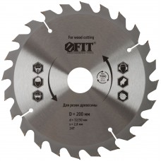 Диск пильный для циркулярных пил по дереву 200 х 32/30 х 24T (37748)