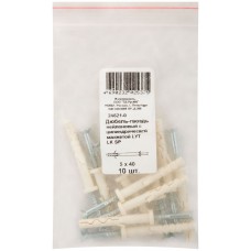 Дюбель-гвоздь нейлоновый с цилиндрической манжетой LYT LK SP 5 х 40, 10 шт. Фасовка (24621-0)