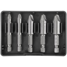 Экстракторы для болтов и шпилек усиленные, HSS сталь, Профи 5 шт. (36437)