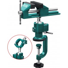 Шарнирно-поворотные тиски Precision, 75 мм KRAFTOOL 32711-75