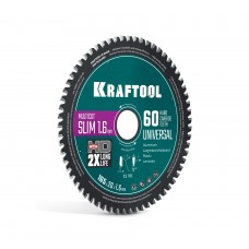 KRAFTOOL Slim multi cut 165 х 20 x 1.6 мм, 60Т, диск пильный по дереву (36957-165-20-60)