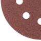 Круги шлифовальные с отверстиями (липучка), алюминий-оксидные, 125 мм, 5 шт. Р 40 (39782)