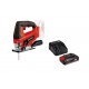 Лобзик аккумуляторный Einhell PXC TC-JS 18 Li, 70мм, Quick, маятник + 1 акк. PXC 2.5Ач 18В + ЗУ 3А (4321209SET)