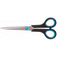 Ножницы бытовые нержавеющие, прорезиненные ручки, толщина лезвия 1,8 мм, 175 мм (67375)