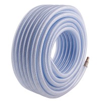 Шланг пневматический ПВХ, 10 x 16 мм, 18 бар, армированный, прозрачный, быстросъемное соединение, 30 м Stels (57027)