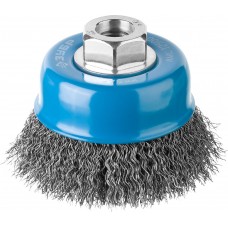 Щетка-крацовка чашечная для УШМ 75 мм, витая стальная проволока 0.3 мм ЗУБР Профессионал 35261-075_z02