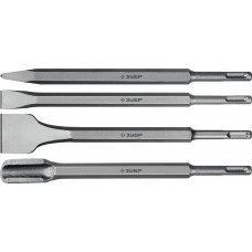 Набор зубил SDS-plus 4 шт, 250 мм ЗУБР БУРАН Профессионал 29360-H4_z01