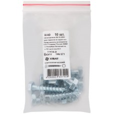 Болт сантехнический 8х40 мм DIN 571, 10 шт 31634-0