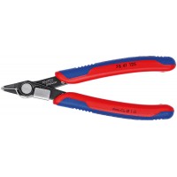 Бокорезы прецизионные Super Knips 125 мм, чернёные, зажим для проволоки, 2-комп ручки Electronic KN-7841125