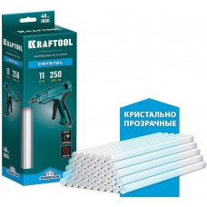 Клеевые стержни 11?250 мм Cristal кристально прозрачные 40 шт KRAFTOOL 06846-40