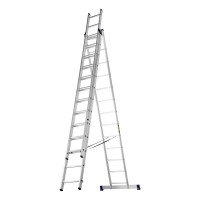 Лестница, 3 х 13 ступеней, алюминиевая, трехсекционная, Сибртех (97823)