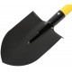 Лопата штыковая ЛКМ, с желтым металлизированным черенком и V-ручкой 185х235х1060 мм (77214)
