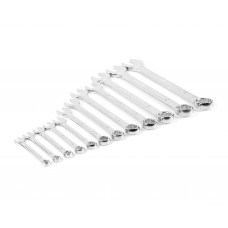 Набор ключей гаечных комбинированных 12 шт. (10-32) хромированных HORTZ