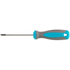 Отвертка, CrV сталь, прорезиненная ручка PH0 x 75 мм (53701М)