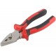 Плоскогубцы комбинированные Тренд, двухцветные прорезиненные ручки, хром-никелевое покрытие 160 мм (47564)