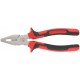 Плоскогубцы комбинированные Тренд, двухцветные прорезиненные ручки, хром-никелевое покрытие 180 мм (47565)