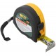 Рулетка Профи, калибр.лента, нейлон.покр., магн.крючок, эласт.корпус черн-желт., двойн.стопор 5 м х 25 мм