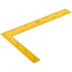 Угольник столярный цельнометаллический желтый, крашеная шкала 200 х 300 мм (19625)