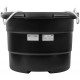 Ведро строительное пластиковое для переноски раствора, усиленные стенки, канатные ручки 40 л (04100)