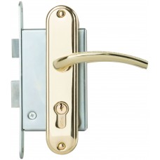 Замок врезной с ручками Стандарт ЗВ4-7.03С, золото (66999)