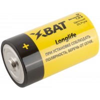 Батарейка щелочная, 1,5 В, тип D, 2 шт. (LR20)