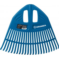 GRINDA PP-23, 500 х 50 х 420 мм, 23 зубца, без черенка, пластиковые, веерные грабли, PROLine (421813)