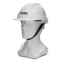 Каска защитная ударопрочная, ABS/PC, плавная регулировка, модель «Форвард» (К-05)белая Denzel (89204)