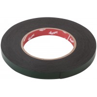 Лента монтажная клейкая на вспененной основе, черная 12 мм х 10 м (11782)