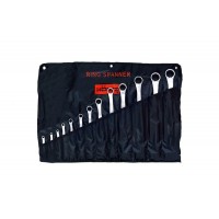 Набор ключей накидн.двуст.13шт. (6-41) брез. сум. сат.фин. HORTZ (комплекты)