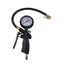 Подкачка шин с манометром 64 мм, усиленная композитная ручка, рукав 60 см, ТЕХРИМ, 806008-03