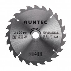 Диск пильный по дереву (190х30 мм 24T) RUNTEC RT-190x2.2/1.4x30/24T