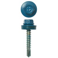 Саморез кровельный 29 х 4.8 мм, RAL 5009 небесно-голубой, 400 шт СКД ЗУБР 4-300315-48-029-5009