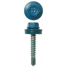 Саморез кровельный 29 х 4.8 мм, RAL 5009 небесно-голубой, 400 шт СКД ЗУБР 4-300315-48-029-5009