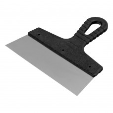 Шпатель фасадный из нержавеющей стали, 200 мм, пластмассовая ручка Сибртех (85438)