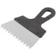Шпатель фасадный нержавеющий зубчатый 150 мм / зуб 6 мм (06601)