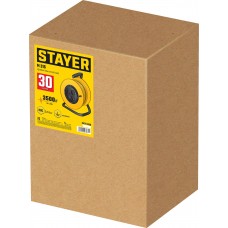 STAYER M-315, ПВС, 3 x 1.5 мм2, 30 м, 3500 Вт, силовой удлинитель на катушке (55078-30_z01)