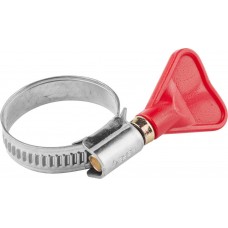 Хомут нержавеющий Бабочка 20 - 32 мм, накатная лента 9 мм, 2 шт ЗУБР Профессионал 37835-20-32